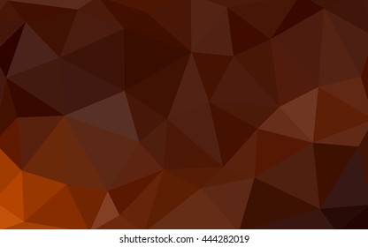 Dark red polygonal illustration, which consist of triangles. Triangular design for your business. Creative geometric background in Origami style with gradient.