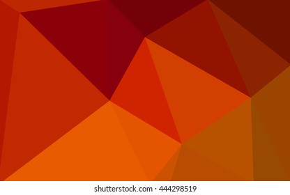 Dark red polygonal illustration, which consist of triangles. Geometric background in Origami style with gradient. Triangular design for your business.