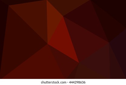 Dark red polygonal illustration, which consist of triangles. Geometric background in Origami style with gradient. Triangular design for your business.