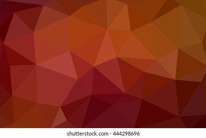 Dark red polygonal illustration, which consist of triangles. Triangular design for your business. Creative geometric background in Origami style with gradient.