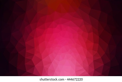 Dark red polygonal illustration, which consist of triangles. Geometric background in Origami style with gradient. Triangular design for your business.