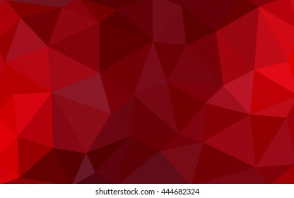 Dark red polygonal illustration, which consist of triangles. Triangular design for your business. Creative geometric background in Origami style with gradient.
