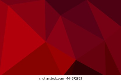 Dark red polygonal illustration, which consist of triangles. Geometric background in Origami style with gradient. Triangular design for your business.