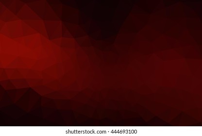 Dark red polygonal illustration, which consist of triangles. Geometric background in Origami style with gradient. Triangular design for your business.