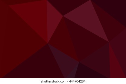 Dark red polygonal illustration, which consist of triangles. Geometric background in Origami style with gradient. Triangular design for your business.