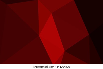 Dark red polygonal illustration, which consist of triangles. Geometric background in Origami style with gradient. Triangular design for your business.