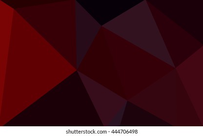 Dark red polygonal illustration, which consist of triangles. Geometric background in Origami style with gradient. Triangular design for your business.