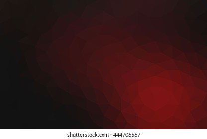 Dark red polygonal illustration, which consist of triangles. Geometric background in Origami style with gradient. Triangular design for your business.
