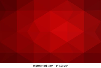 Dark red polygonal illustration, which consist of triangles. Geometric background in Origami style with gradient. Triangular design for your business.