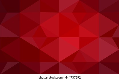 Dark red polygonal illustration, which consist of triangles. Geometric background in Origami style with gradient. Triangular design for your business.