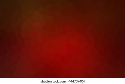 Dark red polygonal illustration, which consist of triangles. Geometric background in Origami style with gradient. Triangular design for your business.