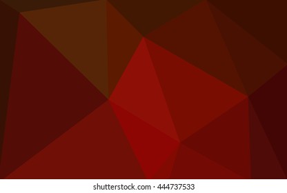 Dark red polygonal illustration, which consist of triangles. Geometric background in Origami style with gradient. Triangular design for your business.