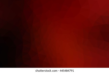 Dark red polygonal illustration, which consist of triangles. Geometric background in Origami style with gradient. Triangular design for your business.