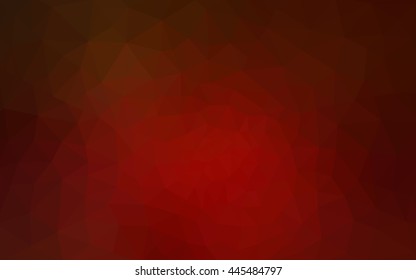 Dark red polygonal illustration, which consist of triangles. Geometric background in Origami style with gradient. Triangular design for your business.