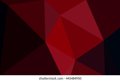 Dark red polygonal illustration, which consist of triangles. Geometric background in Origami style with gradient. Triangular design for your business.