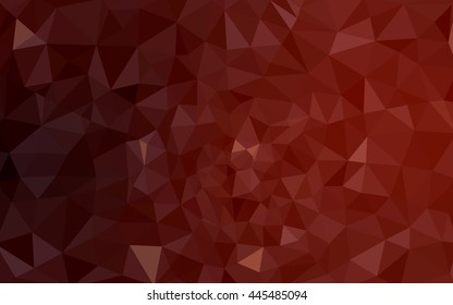 Dark red polygonal illustration, which consist of triangles. Geometric background in Origami style with gradient. Triangular design for your business.