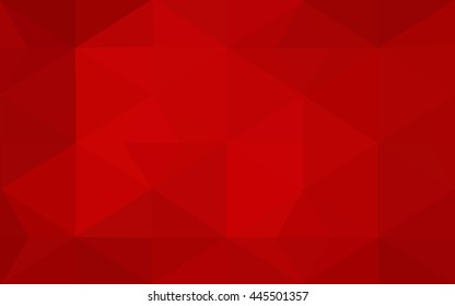 Dark red polygonal illustration, which consist of triangles. Geometric background in Origami style with gradient. Triangular design for your business.