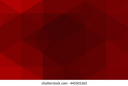 Dark red polygonal illustration, which consist of triangles. Geometric background in Origami style with gradient. Triangular design for your business.