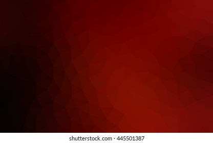 Dark red polygonal illustration, which consist of triangles. Geometric background in Origami style with gradient. Triangular design for your business.