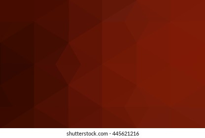 Dark red polygonal illustration, which consist of triangles. 