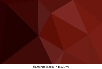 Dark red polygonal illustration, which consist of triangles. Geometric background in Origami style with gradient. 