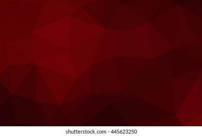 Dark red polygonal illustration, which consist of triangles.