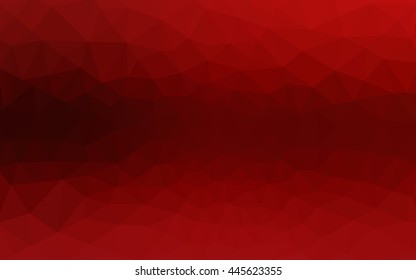 Dark red polygonal illustration, which consist of triangles. 