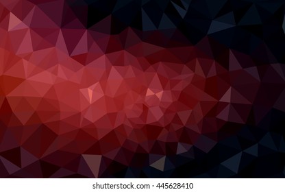 Dark red polygonal illustration, which consist of triangles. 