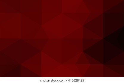Dark red polygonal illustration, which consist of triangles. Geometric background in Origami style with gradient. 