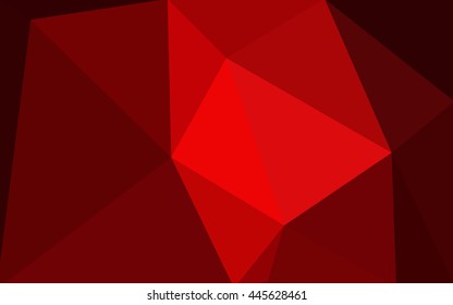 Dark red polygonal illustration, which consist of triangles. 