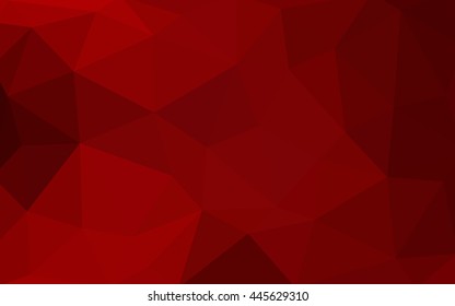 Dark red polygonal illustration, which consist of triangles.