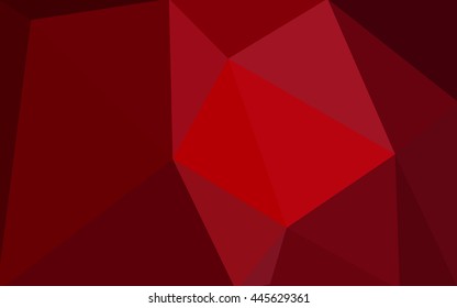 Dark red polygonal illustration, which consist of triangles.  