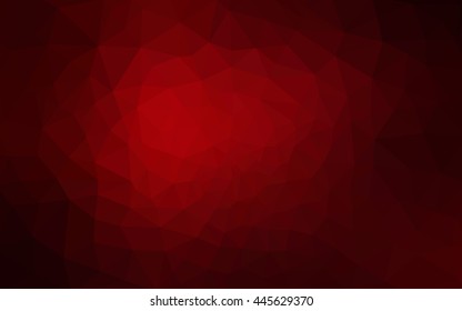Dark red polygonal illustration, which consist of triangles.