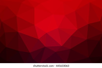 Dark red polygonal illustration, which consist of triangles