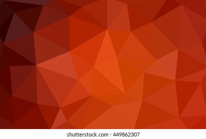 Dark red polygonal illustration, which consist of triangles. Triangular design for your business. Creative geometric background in Origami style with gradient.