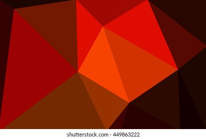 Dark red polygonal illustration, which consist of triangles. Geometric background in Origami style with gradient. Triangular design for your business.