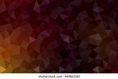 Dark red polygonal illustration, which consist of triangles. Geometric background in Origami style with gradient. Triangular design for your business.