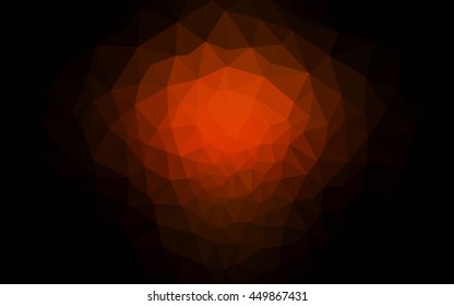 Dark red polygonal illustration, which consist of triangles. Geometric background in Origami style with gradient. Triangular design for your business.