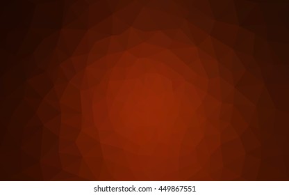 Dark red polygonal illustration, which consist of triangles. Geometric background in Origami style with gradient. Triangular design for your business.