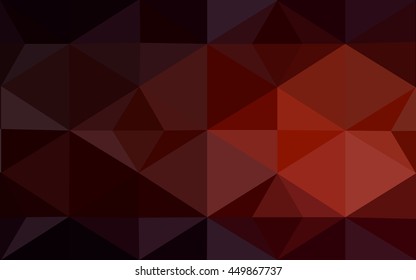 Dark red polygonal illustration, which consist of triangles. Geometric background in Origami style with gradient. Triangular design for your business.