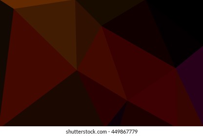 Dark red polygonal illustration, which consist of triangles. Geometric background in Origami style with gradient. Triangular design for your business.