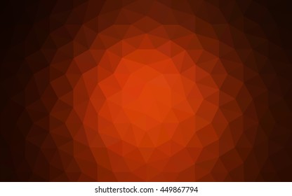 Dark red polygonal illustration, which consist of triangles. Geometric background in Origami style with gradient. Triangular design for your business.