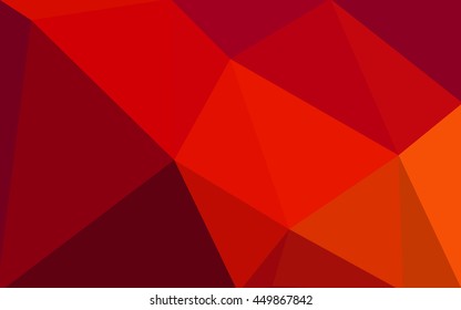 Dark red polygonal illustration, which consist of triangles. Geometric background in Origami style with gradient. Triangular design for your business.