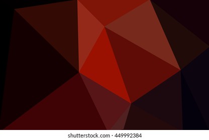 Dark red polygonal illustration, which consist of triangles. Geometric background in Origami style with gradient. Triangular design for your business.