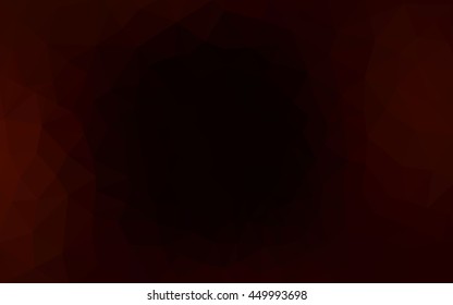 Dark red polygonal illustration, which consist of triangles. Geometric background in Origami style with gradient. Triangular design for your business.