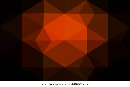 Dark red polygonal illustration, which consist of triangles. Geometric background in Origami style with gradient. Triangular design for your business.