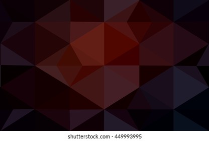 Dark red polygonal illustration, which consist of triangles. Geometric background in Origami style with gradient. Triangular design for your business.