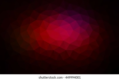 Dark red polygonal illustration, which consist of triangles. Geometric background in Origami style with gradient. Triangular design for your business.