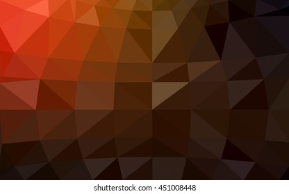 Dark red polygonal illustration, which consist of triangles. Triangular design for your business. Creative geometric background in Origami style with gradient.