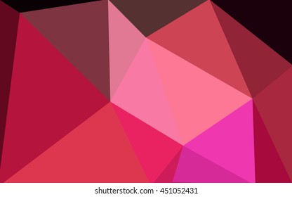 Dark red polygonal illustration, which consist of triangles. Geometric background in Origami style with gradient. Triangular design for your business.
